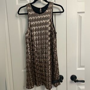 Gold Sequin Aritzia Dress